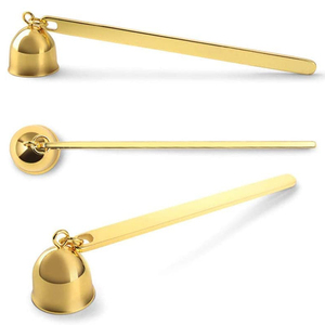 Silver Plated Metal <b>Candle</b> Snuffer with <b>Black</b> Wooden Handle Premium Quality Tool for Safe and Stylish <b>Candle</b> Extinguishing - Product Image 6