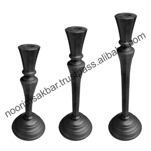 เชิงเทียนอลูมิเนียมทำมือสุดหรู ปี 2026 ดีไซน์คลาสสิก พร้อมการชุบนิกเกิลแบบหยาบ EPL พิมพ์ลายตามสั่ง สำหรับตกแต่งบ้านในเทศกาลคริสต์มาส - Product Image 3