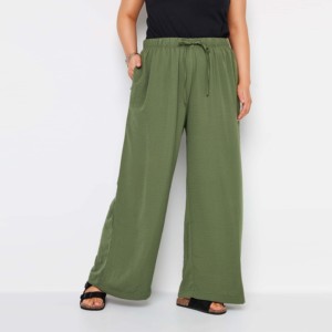 Novedades de Verano: Pantalones Anchos de Algodón Personalizados para Mujer, Transpirables, de Lino, con Cintura Elástica - Product Image 4