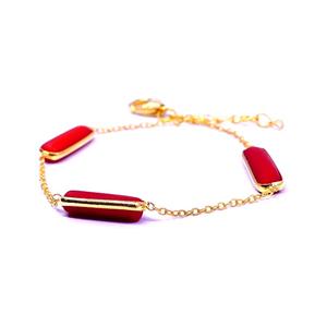 Handmade 925 <b>Sterling</b> <b>Silver</b> Coral Gemstone Chunky Daily Wear Fashionable Ladies Wear <b>Beaded</b> <b>Bracelet</b> - Product Image 4