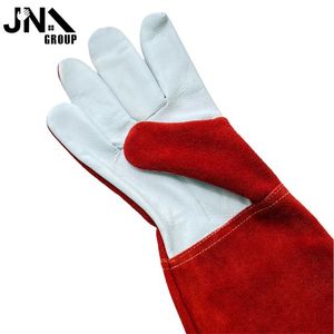 Soudeur de sécurité personnalisé travail à la main gants de soudage CE en cuir Tig Arc Mig en peau de chèvre argon vente en gros - Product Image 4