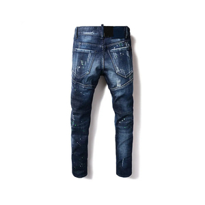 Streetstyle Jeans ajustados desgastados Hombres Pantalones de mezclilla para hombre Ropa Stock Fabricantes de jeans para hombres - Product Image 2