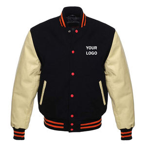 OEM personalizado béisbol Letterman Varsity chaqueta para hombres mujeres de alta calidad High Street Chenille bordado mangas de cuero de invierno - Product Image 1