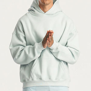 Mens Oversized Pullover Hoodie with Kangaroo Pocket Casual Streetwear Sweatshirt Long Sleeve Hooded <b>Top</b> for Autumn Winter - Product Image 1