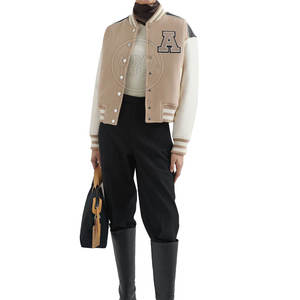 Veste Letterman surdimensionnée Veste Letterman en matériaux durables Veste Letterman pour femmes en tissu avec logo personnalisé - Product Image 3