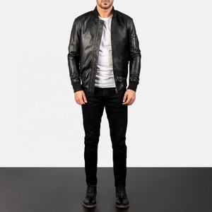 Nouvelle veste en cuir pour homme 2025, toile de haute qualité avec col montant, design tendance pour l'hiver avec logo frontal - Product Image 6