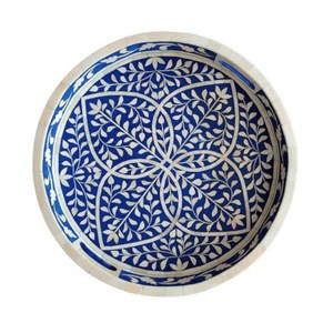 ถาด100% ฝังกระดูกทำมือสำหรับชากาแฟขนมเครื่องใช้บนโต๊ะอาหารลายดอกไม้แบบพกพาสำหรับโรงแรมบ้านขายส่ง - Product Image 1