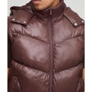 Gilet matelassé léger et décontracté pour hommes, résistant à l'eau, chaud et élégant - Product Image 3