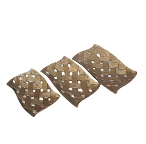 Cuencos para servir de Metal con acabado Vintage, cuencos para servir de comida deliciosa, postre, Royal, para fiestas de boda, artículo decorativo de tendencia - Product Image 2