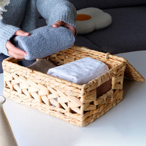 Contenedores de almacenamiento de apilamiento natural más vendidos precio más barato caja ecológica cajas organizadoras de jacinto de agua - Product Image 6