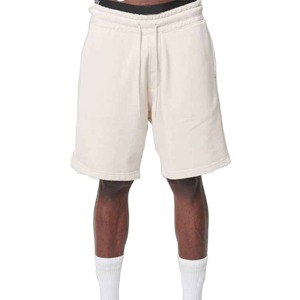 High Street Men's Eco-Friendly Canvas Fabric Sweat <b>Shorts</b> Custom Casual Solid Pattern Elastic Waist Breathable Quick Dry Pockets - Product Image 1