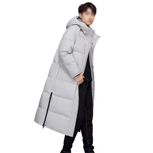 Veste d'hiver personnalisée pour hommes col montant imperméable bouffant à bulles épaisses streetwear chaud avec fermeture à glissière manteaux grande taille - Product Image 2