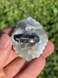 Exquis 925 Sterling Silver Multi-Stone Vintage Fancy Style Turquoise Bezel Setting Statement Ring pour les mariages unisexes - Product Image 3