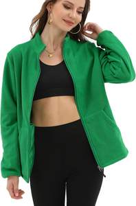 Sweat à capuche à col montant et manches longues en polyester 100% léger pour femmes 6 poches Impression numérique à fermeture éclair sur le devant pour l'hiver et l'été - Product Image 6