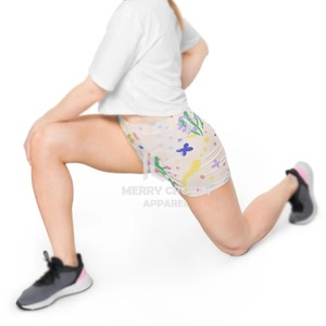 <b>Plus</b> <b>Size</b> Breathable booty <b>Shorts</b> Compression Workout Sublimation Printing <b>Plus</b> <b>Size</b> Women's <b>Shorts</b> - Product Image 5