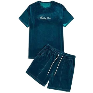 Ensemble de survêtement pour hommes, survêtement, slim et léger, couleur unie, réfléchissant, bon marché, vêtement Streetwear - Product Image 5