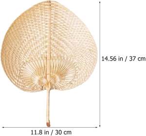 พัดลมมือถือทำจากไม้ไผ่ที่สวยงามเป็นของฝากและของตกแต่งที่สมบูรณ์แบบ - Product Image 5