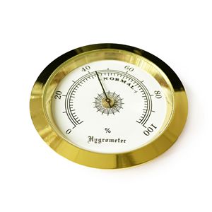 Hygromètre analogique AEK-Tech, cadre doré, cadran blanc, 50 mm - Product Image 6