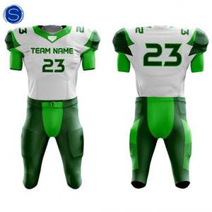 เสื้อทีมอเมริกันฟุตบอลพิมพ์ลายเสื้อเจอร์ซีย์และกางเกงขาสั้นปักโลโก้ - Product Image 1