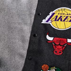 Vestes universitaires pour hommes personnalisées de haute qualité marque de mode rue surdimensionné 100% coton col montant pour l'hiver - Product Image 4