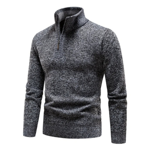 OEM Sweat-shirt à capuche en coton mélangé avec col en molleton personnalisé pour hommes - Product Image 2