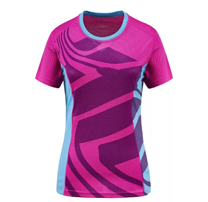 Couleurs personnalisées tailles hommes 100% polyester ananas maille respirant sport course Marathon séchage rapide T-shirts - Product Image 2