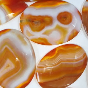 Agate rouge naturelle du Botswana lisse mélange forme Cabochon de pierres précieuses en vrac pour la fabrication de bijoux prix de gros - Product Image 4
