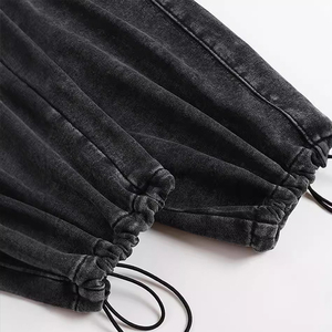 OEM personalizado Vintage ácido lavado holgado pantalones de chándal hombres Jogging Streetwear pantalones de chándal de gran tamaño personalizado Jogger pantalones para hombres - Product Image 5
