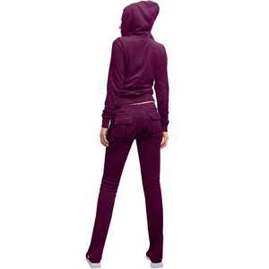 Nouvel ensemble de survêtement décontracté en velours pour femme, style 2025, deux pièces, sweat à capuche doux et pantalon de jogging - Product Image 4