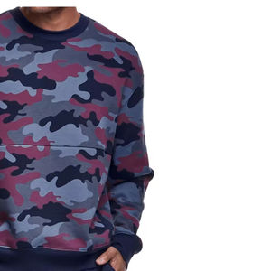 Sudadera Unisex con Estampado Gráfico de Camuflaje, Cuello Redondo, Manga Larga, Estilo Holgado, para Otoño - Product Image 5