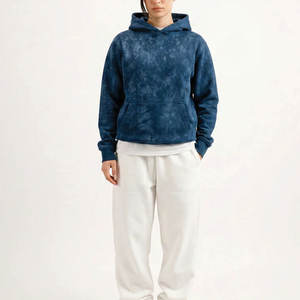 Sudadera con Capucha Personalizada para Mujer, Talla Adulto, Invierno, Lavado Ácido, Logotipo Frontal, Manga Larga, Antibolitas, Transpirable - Product Image 1