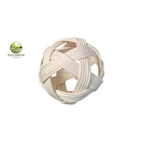 ลูกบอลตกแต่งหวายทำมือ OEM ODM ลูกบอลหวายถักธรรมชาติ มีขนาดสั่งทำได้ - Product Image 4