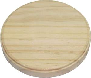 บนโต๊ะของใช้ในบ้านถาดรองแก้วรูปวงกลมทำจากไม้ภาพพิมพ์พิมพ์ลายไม่ซ้ำใครดีไซน์น่าทึ่งพิเศษทันสมัย - Product Image 1