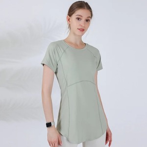 Camiseta informal de algodón de gran tamaño para mujer, cuello redondo, manga corta, suave, transpirable, relajada, sencilla, básica, de verano, para uso diario - Product Image 4