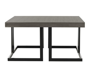 Stylish Modern Solid Wood Coffee <b>Table</b> Iron Frame Luxury Home Living Room <b>Decor</b> Lacquered Handmade Home Furniture - Product Image 1