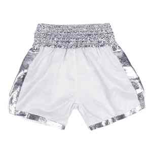 Pantalones cortos de boxeo para hombres y niños de High Street, pantalones cortos de cintura elástica teñidos lisos para Kickboxing y entrenamiento de lucha, diseño sólido Simple - Product Image 3