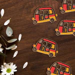 Patchs à breloques perlés au design élégant, style bijoux fantaisie avec applique brodée pour vêtements de boutique, destinés à la vente à l'exportation - Product Image 5