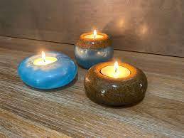 ที่ใส่เทียนเรซิ่นอีพ็อกซี่ใสทำมือ รูปทรงนางฟ้า ดีไซน์เรขาคณิตแบบกำหนดเอง ของขวัญราคาประหยัด - Product Image 2