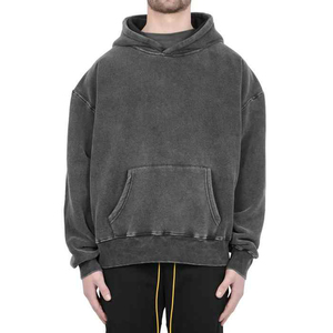 Sweats à capuche délavés à l'acide de conception populaire pour hommes meilleur matériau respirant à séchage rapide anti-rides trucs doux sweats à capuche durables pour hommes - Product Image 1
