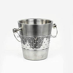 ตระหง่านถังใส่ไวน์และน้ำแข็งพร้อมขาตั้งถังเหล็กตู้แช่ไวน์ชุบเคลือบด้วยนิกเกิลขัดเงาของเปอร์เซียปรับแต่งได้สำหรับปาร์ตี้ - Product Image 6