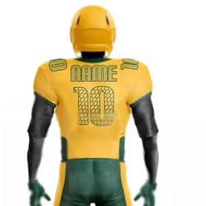 Vente en gros 2025 Uniforme de football américain Meilleure qualité Respirant Conception personnalisée Maillot de football américain - Product Image 6