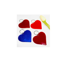 พวงกุญแจเรซินสีอ่อนจี้ทำจากวัสดุไม้พร้อมโซ่โลหะสำหรับพวงกุญแจรถที่ห้อยกระเป๋า - Product Image 1