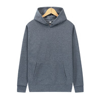 Sweat-shirt d'hiver respirant coupe-vent à capuche en tricot pour hommes et femmes, avec logo brodé personnalisé OEM, couleur unie