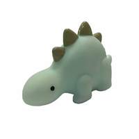 Jouets de bain en gros écologiques en forme de dinosaure, figurines d'animaux mignonnes en vinyle et plastique pour jeux aquatiques, avec fonction couineuse, faciles à mâcher pour chiens