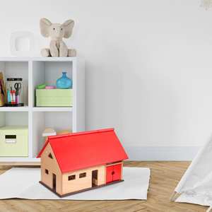 WELL HOME Maisons de jeu multicolores pour enfants, design ferme amusant pour les jeux en plein air - Product Image 5