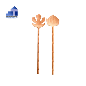 Cuillère à café en bois écologique, ensemble de cuillères à dessert, design classique moderne de luxe pour hôtel, restaurant, maison, cadeau de mariage, utilisation personnalisée - Product Image 5