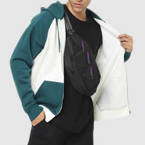Sweat à capuche en molleton de coton multicolore de qualité supérieure pour hommes sweat à capuche bicolore veste zippée douce broderie manteau d'hiver teint uni - Product Image 6