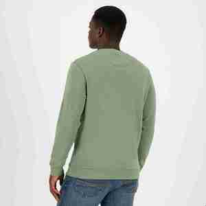 Sudadera de Cuello Redondo para Hombre, 100% Algodón, Felpa, Esencial para Invierno, Diseño Sólido, Informal, con Logotipo Personalizado - Product Image 2