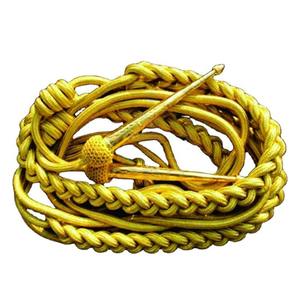 Logotipo de requisito de aduana de alta calidad Servicio de diseño OEM dorado Aiguillette con cordón dorado - Product Image 2