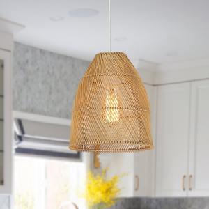 Vietnam Handicraft Manufacturer <b>Rattan</b> Lampshade Unique Modern Bamboo Pendant Light Ceiling Lighting Accessories Home Vintage - Product Image 5